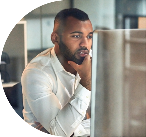 Student Working on a Computer